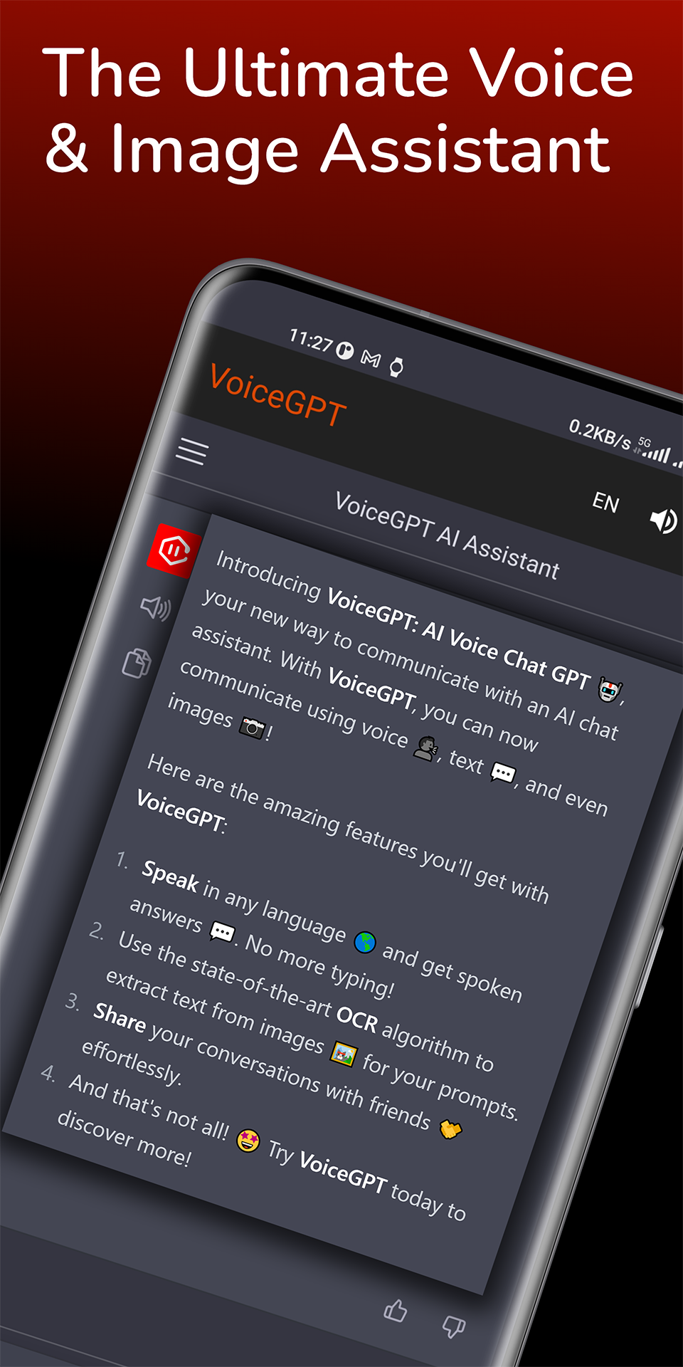 VoiceGPT: AI GPT-3/4 Assistant for Android